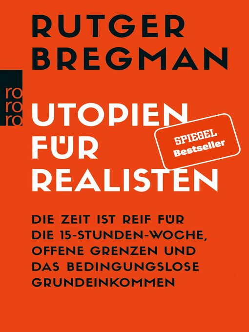 Title details for Utopien für Realisten by Rutger Bregman - Wait list